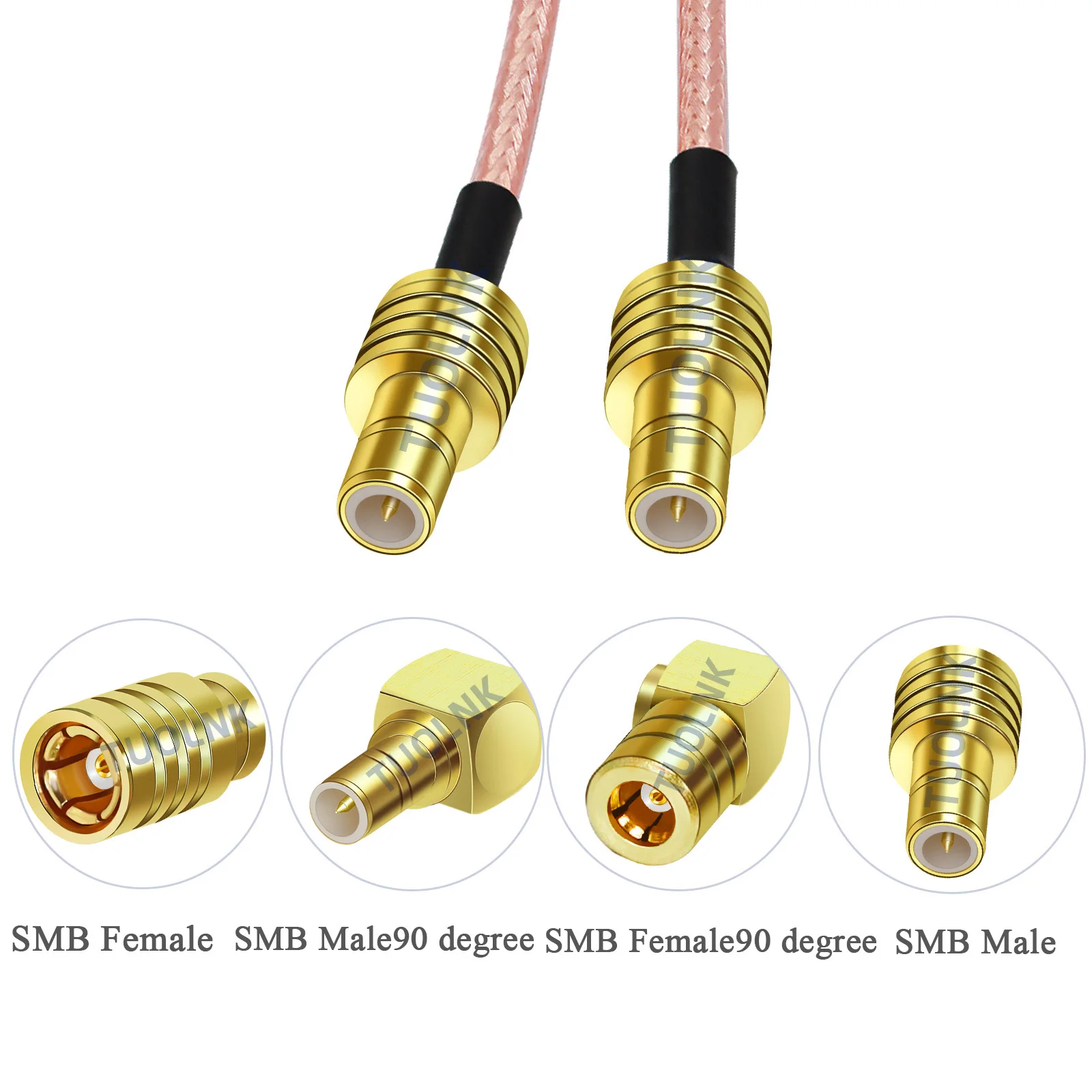 SMB Male to SMB Female Straight/Right Angle Plug RG316 RF Coaxial Cable 50Ohm Pigtail Jumper Extension Cord Cable