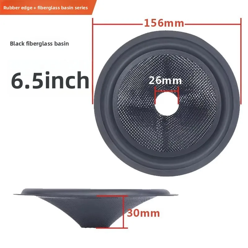 MW Audio, 2 stuks luidsprekermembranen, 3"/4"/5"/6"/8", geweven glasvezelmembraan voor het repareren van woofers.
