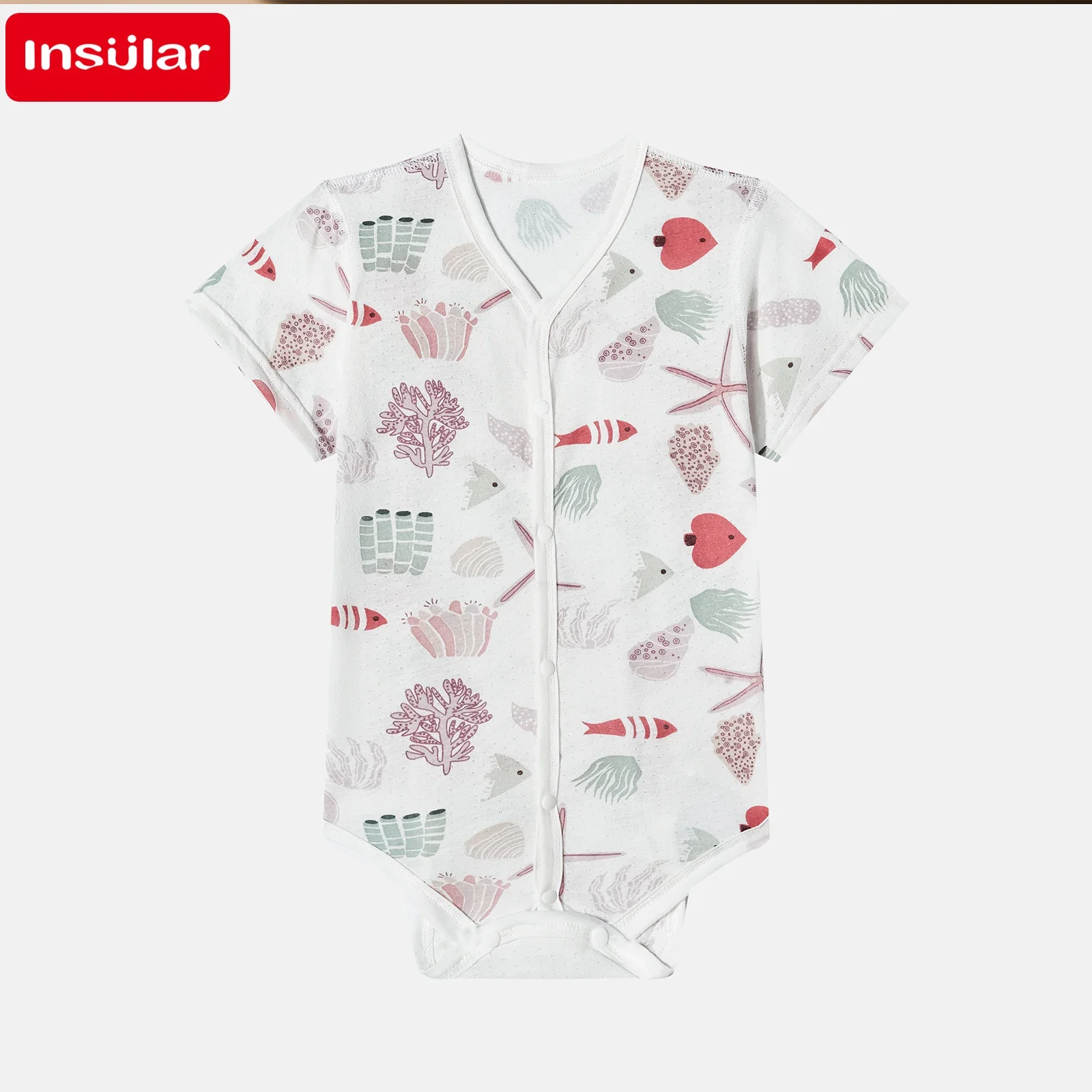 ملابس زحف جديدة للأولاد والبنات مطبوعة برسوم كارتونية، بذلة قطنية رفيعة ومريحة، بدلة رومبير صيفية مكيفة #2