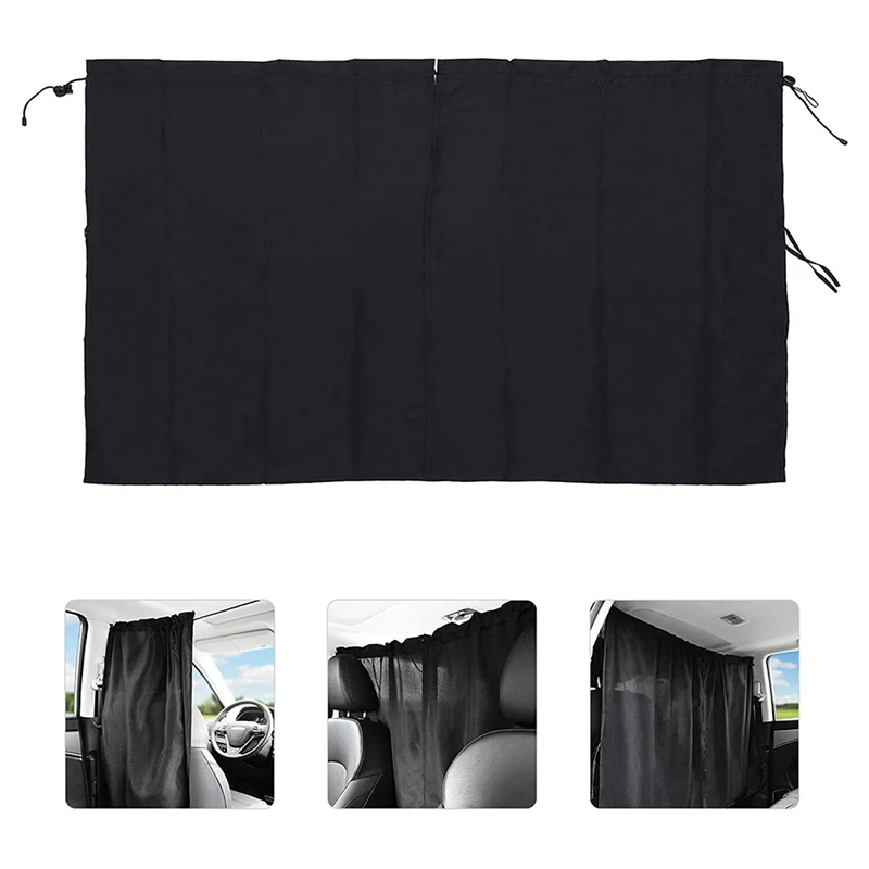 Car Divider Curtain Sun Shade Car Side Window Curtain Travel Nap Night Car Camping Separation Privacy Curtain