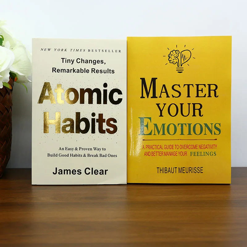 

《 Atomic Habits》+《Master Your Emotions》Perfect for Self-Improvement Enthusiasts Emotional Growth Pursuers For Christmas gifts
