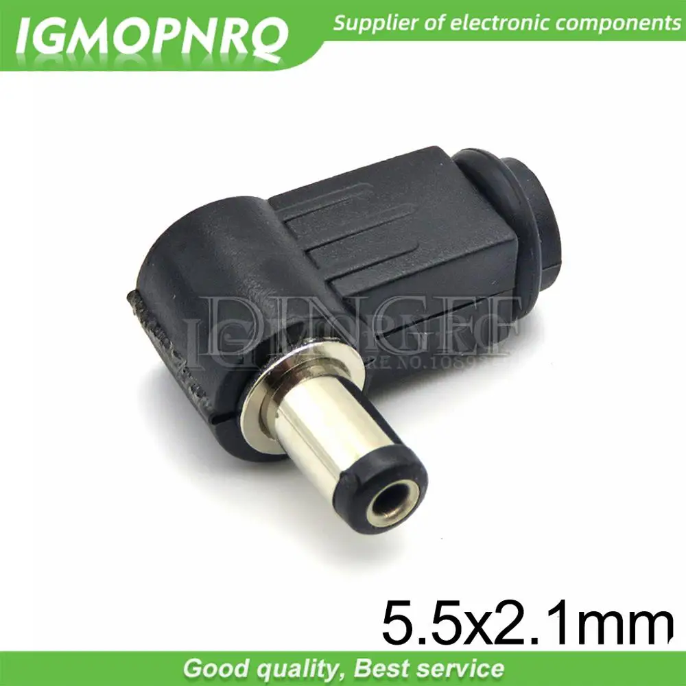5.5*2.5mm DC Plug 90 degree elbow 5.5*2.1mm DC power plug wiring assembly welding wire type 4.8x1.7 4.0x1.7 3.5x1.35 mm 5.5x2.5