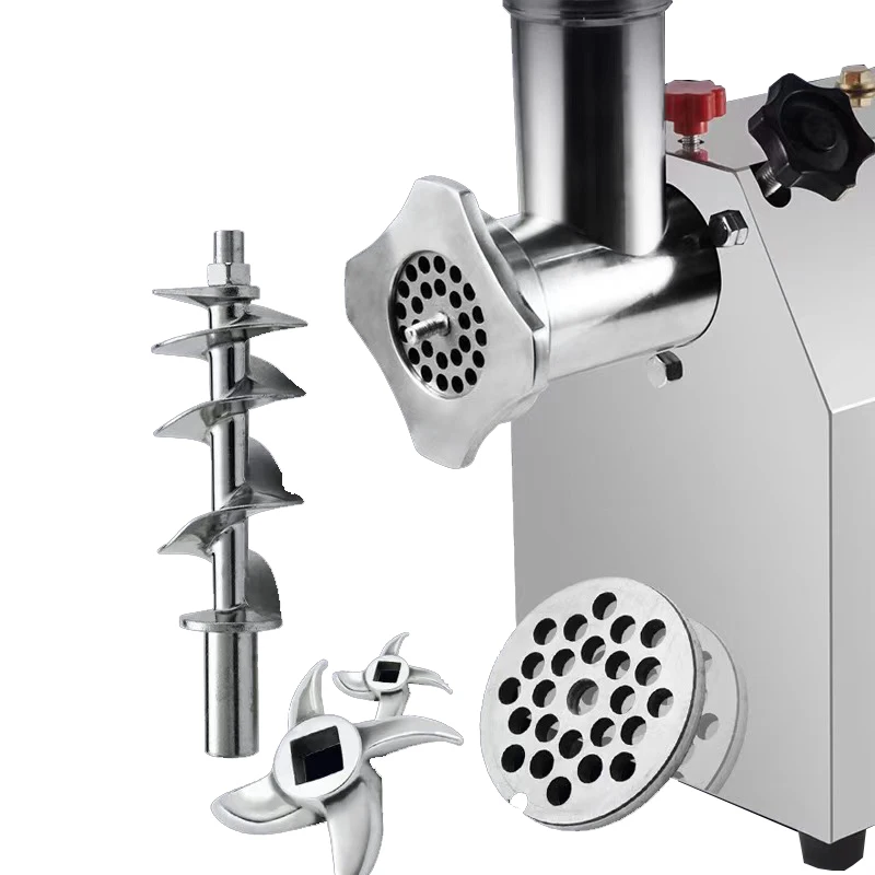 Meat Grinder Commercial 1500W 320Kg Per Hours Stuffing Sausage Maker Stainless Steel Fatty Chicken Mincer Equipment