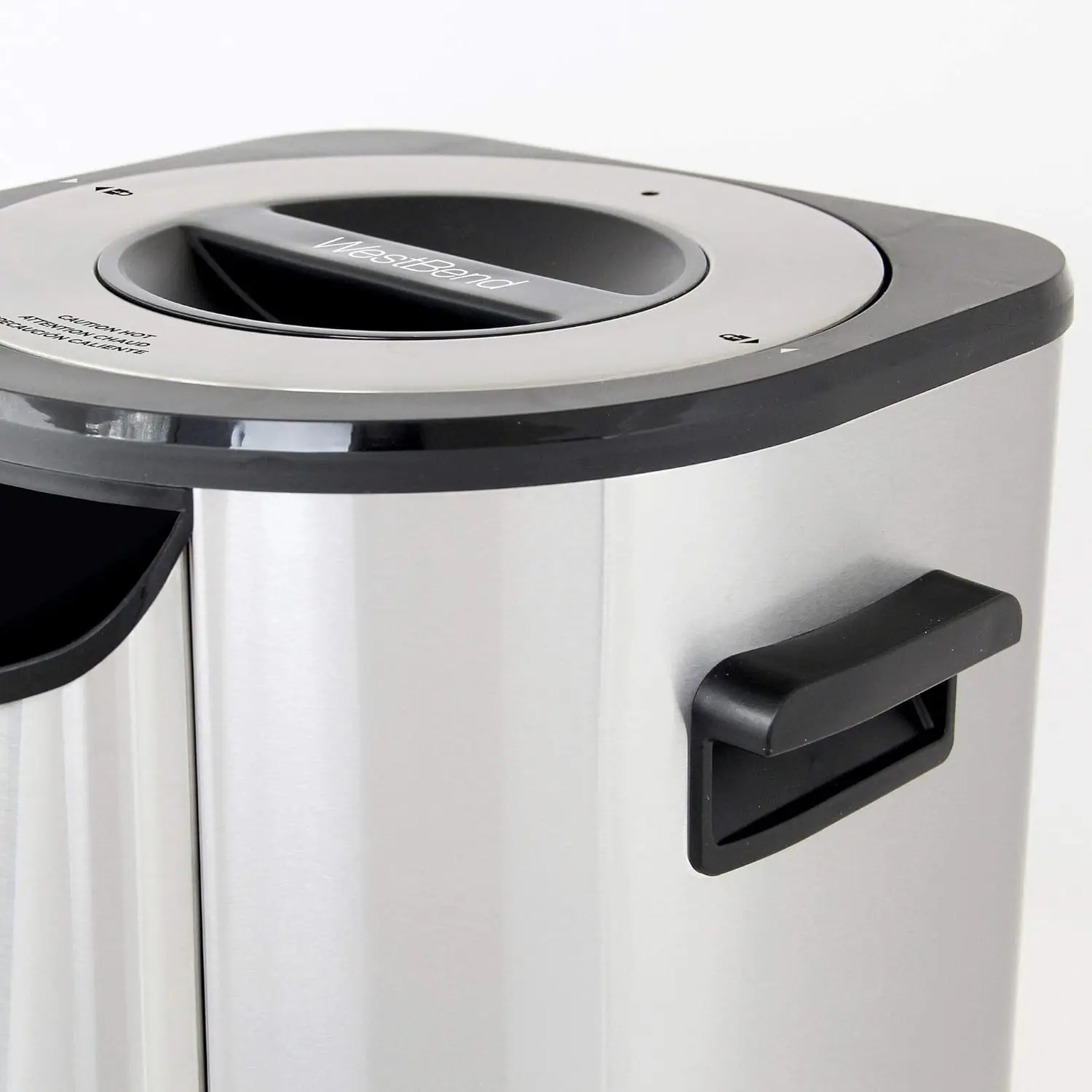 Urna do kawy 57042, dwuścienna, ze stali nierdzewnej, z automatyczną regulacją temperatury, duża pojemność, szybkie zaparzanie i łatwa obsługa.