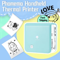 Phomemo Wireless Mini Portable Printer M02Pro Thermal Printer 53mm Sticker Maker For DIY Journal List Photo Printer for Phone