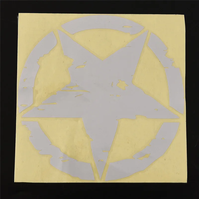 2Pc Car Stickers 2 Colors 15cm*15cm Star Graphic Motorcycle Decals Vinyl Car-Styling