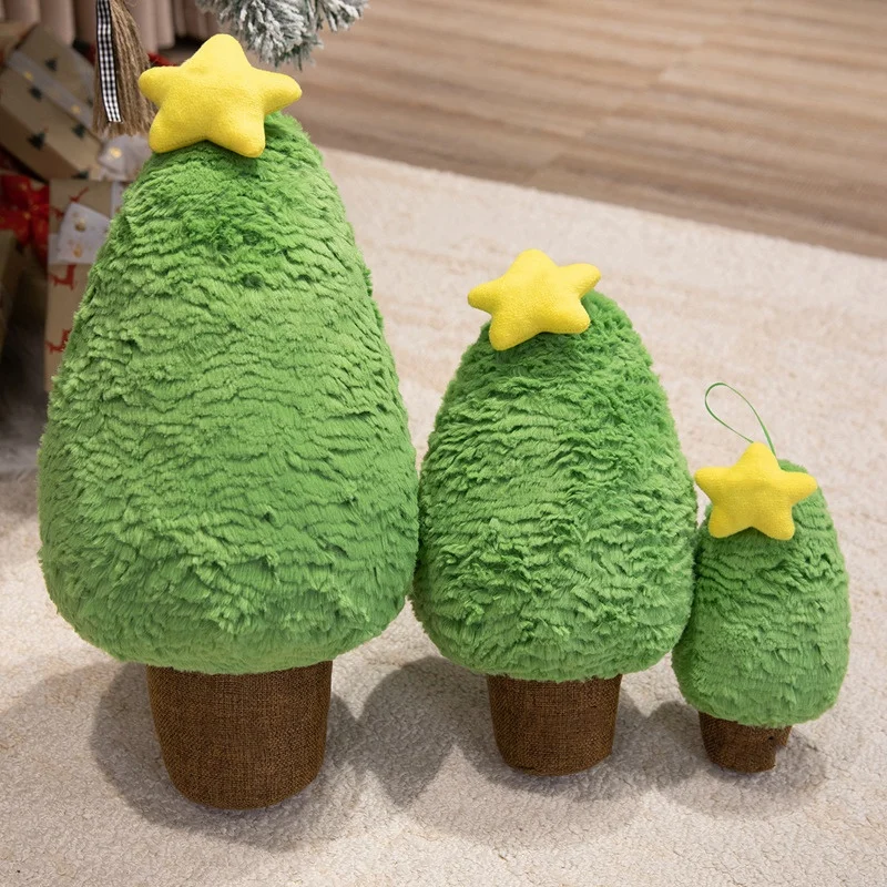 New Christmas Gift Plush Toy Kawaii Ginger Man Christmas Tree Stuffed Doll Cartoon Christmas Cookie Gift Set Cute Holiday Decor