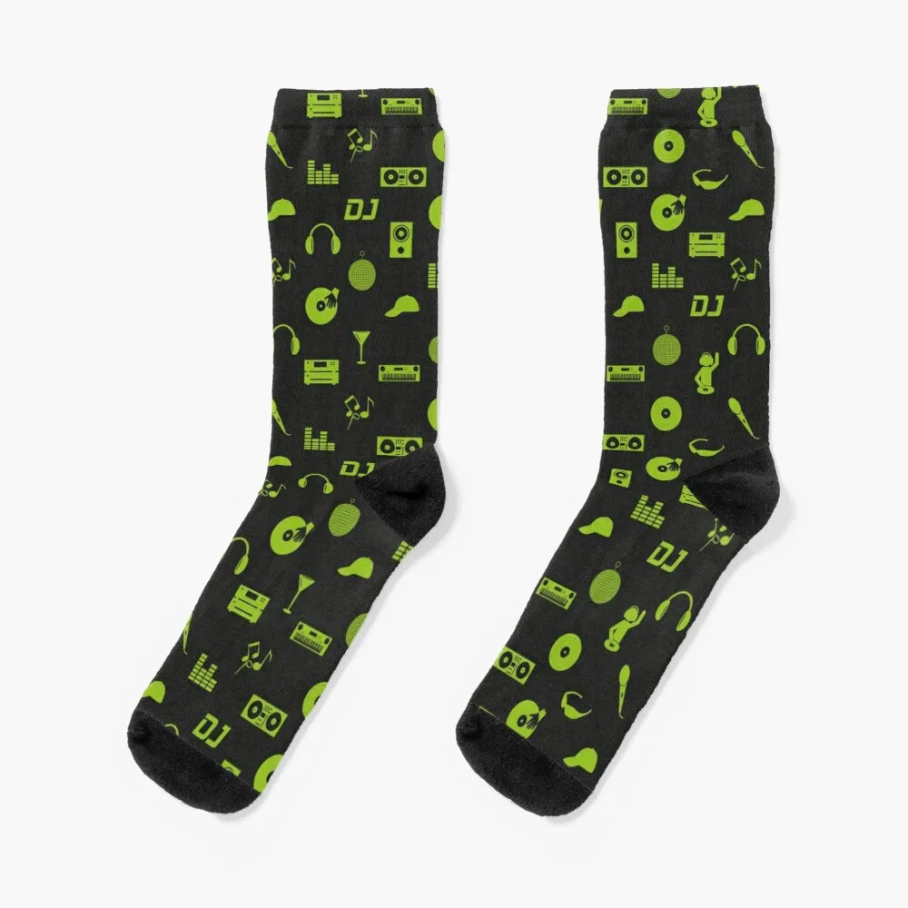 

Discjockey Pattern | DJ Music Vinyl Turntables Socks Warm Socks For Men