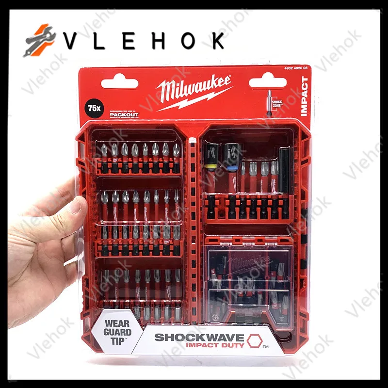 

4932492008 Impact Duty Bit Set 75-Piece Hexagon Square Screwdriver Power Tool Accessories