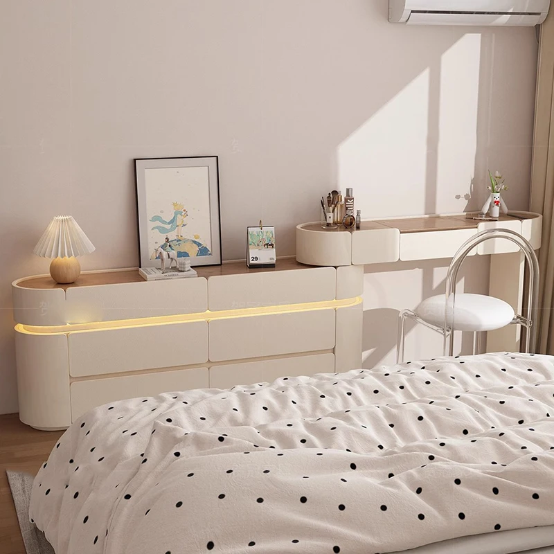 

Modern Bedroom Vanity Table Bedside Closets Luxury Makeup Dressing Table Coffee Corner Cosmetics Vestidores Chinese Furniture