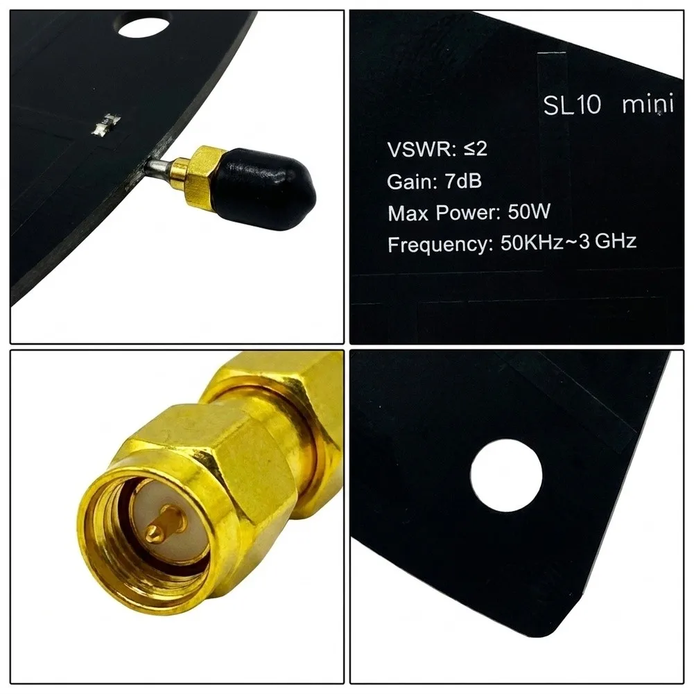 1Pc 7dBi Log Periodic For SA6 SL10mini 50kHz To 3GHz Omnidirectional For 4G 5G Communication System RF Analyzer