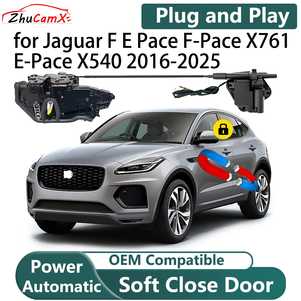 

for Jaguar F E Pace F-Pace X761 E-Pace X540 2016-2025 Automatic Electric Soft Close Door Closer Power Comfort Closing System