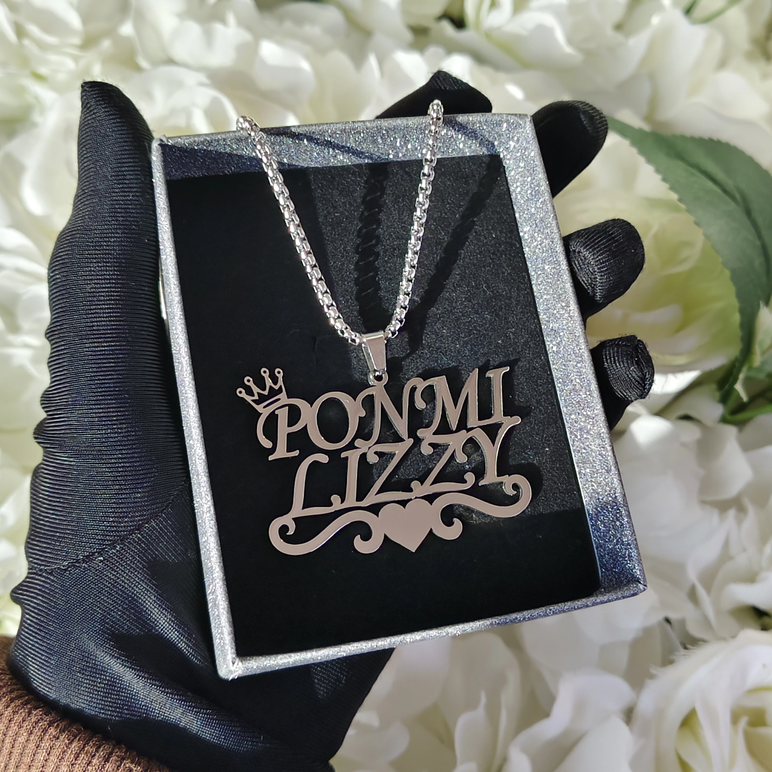 

DHQH New Wholesale Customized Name Double Row Necklace Personalized Letter Double Row Pendant Necklace Birthday Gift for Her/Him