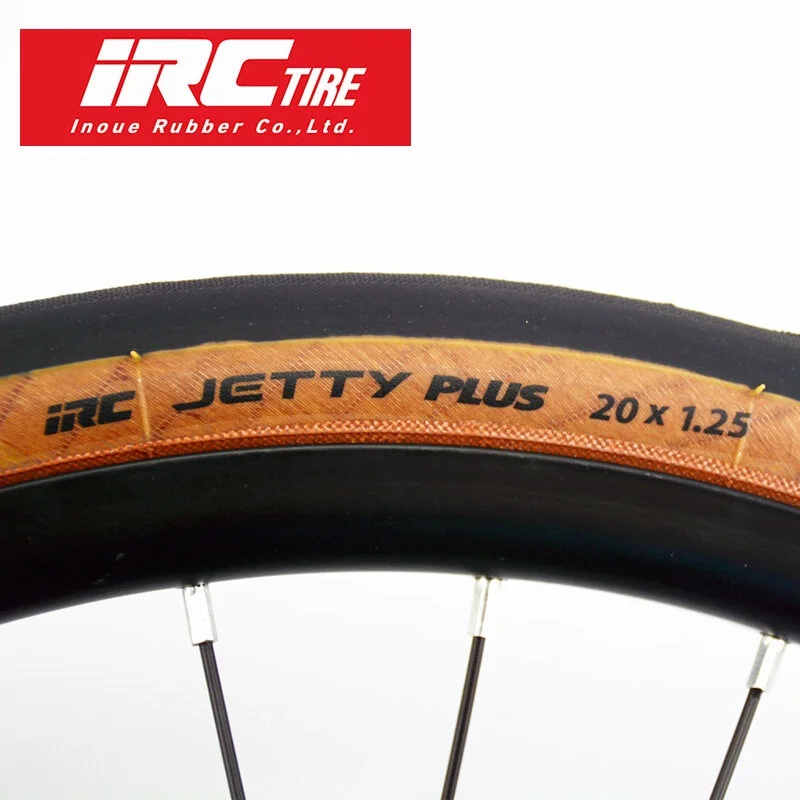 Japan IRC JETTY PLUS 20 inch 406 folding bicycle tire 20*1.25 retro yellow side tire