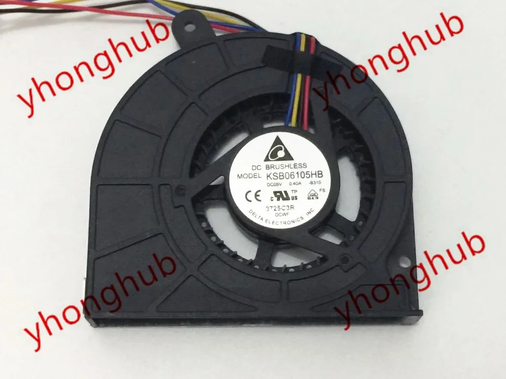 

Delta Electronics KSB06105HB EB1501 EB1502 Server Cooling Fan DC 5V 0.4A 4-wire