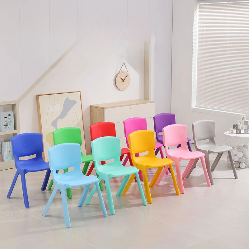 Outdoor Kindergarten Chairs Thickened Children's Plastic Backrest Chairs Student Chairs,Adult Chairs,Training Class Stools