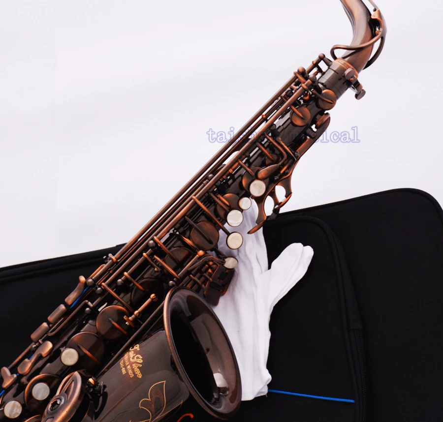 

Professional TaiShan Red Antique Alto Saxophone High F# Eb Sax Engraving Bell 2025