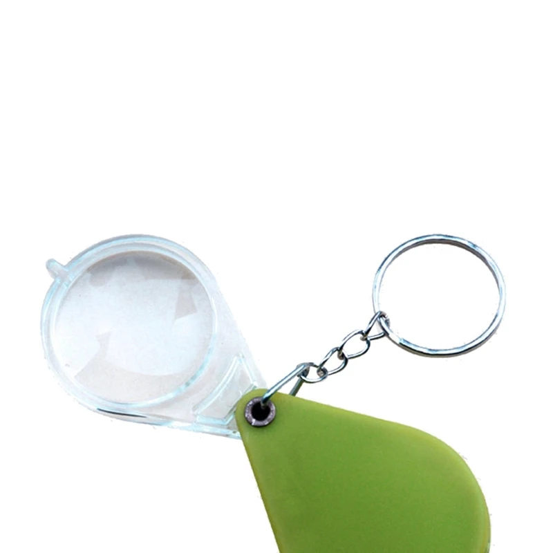 Mini lente d'ingrandimento pieghevole Lente d'ingrandimento in lega con catena per riparazione Drop Shipping