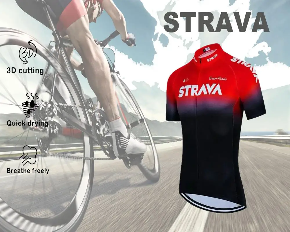 STRAVA CYCLING ROAD MOUNTAIN BIKE JACKET SHORT SLEEVE TOP CYCLING GEAR CAMPING HALLOWEEN THANKSGIVING CHRISTMAS GIFTS FOR MEN