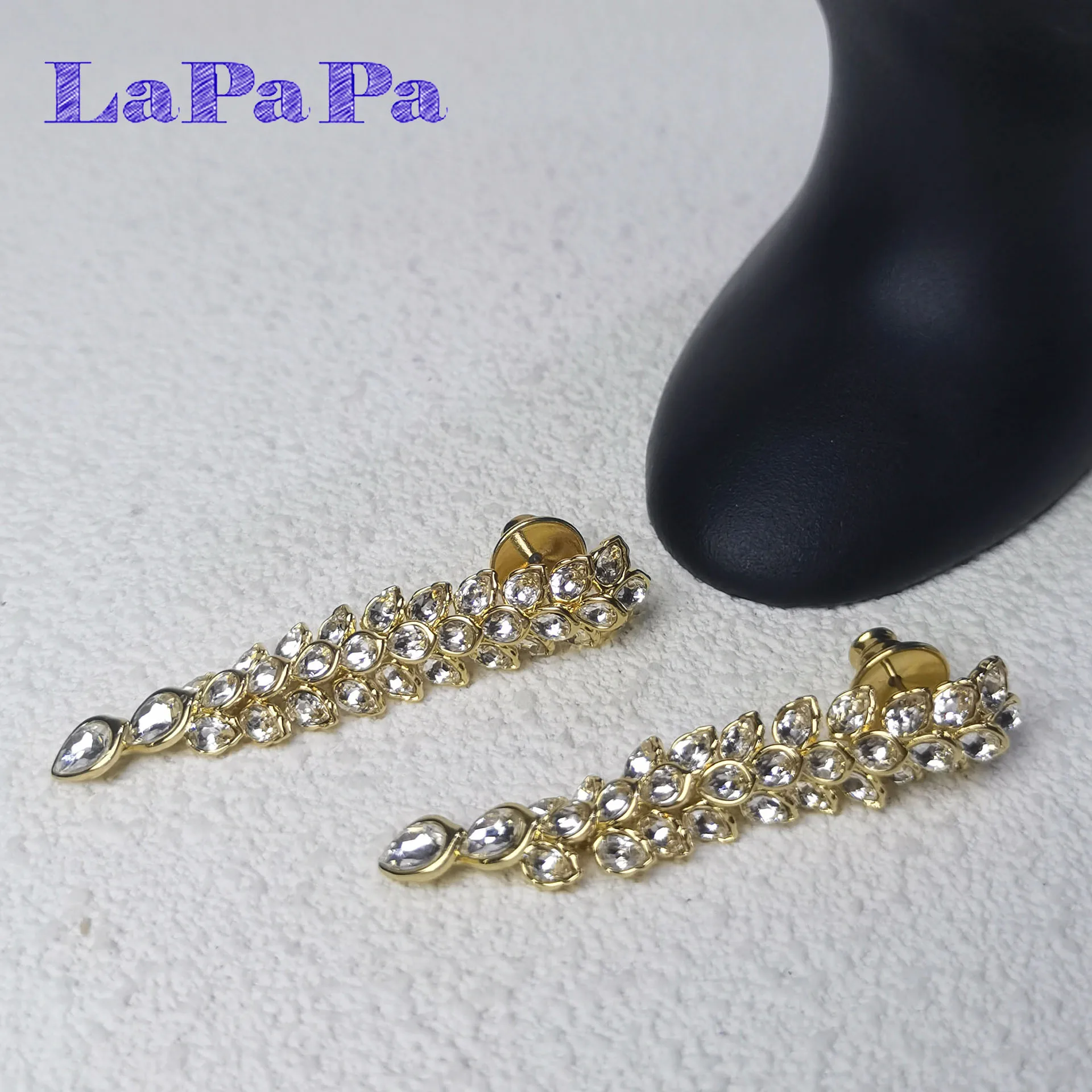 

Original Sparkling Crystal 2025 Exquisite Gold Jewelry Set Charming Women's Necklace Long Earrings Bracelet Ring Romantic Gift