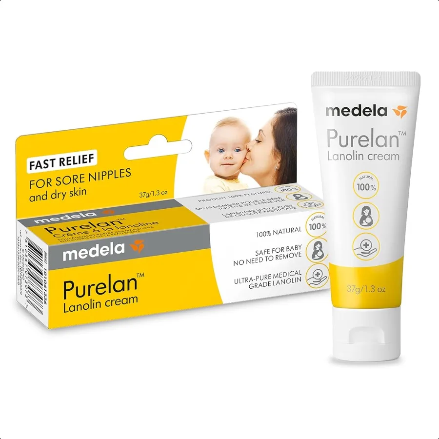 

Medela Purelan крем для сосков с ланолином, быстрое облегчение боли в сосках, сухая кожа во время грудного вскармливания, безопасно для грудного вскармливания ребенка Natu
