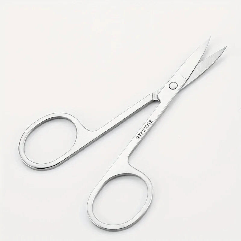 Professionelle Edelstahl-Augenbrauenschere, scharfe Klingen für präzises Gesichtshaar, Augenbrauen, Bart, Nase, Nagel und Fuß, Maniküre-Werkzeug – Detail 6