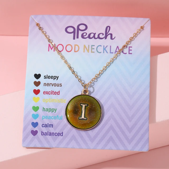 アクセサリー mood. Fashionable Temperature-Sensitive Color-Changing 26 Letters