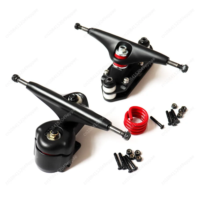 

For Land Surfboard Trucks for Yow Meraki System Enhanced Edition Front and Rear Trucks,Black+Red Spring