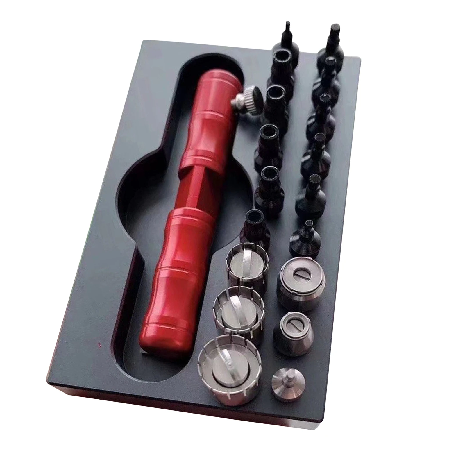 

For Rolex Watch Crowns Tube Remove Tool with 18x Nozzle For Screw Pusher Case Installing the Movement Bearing Watch Tools