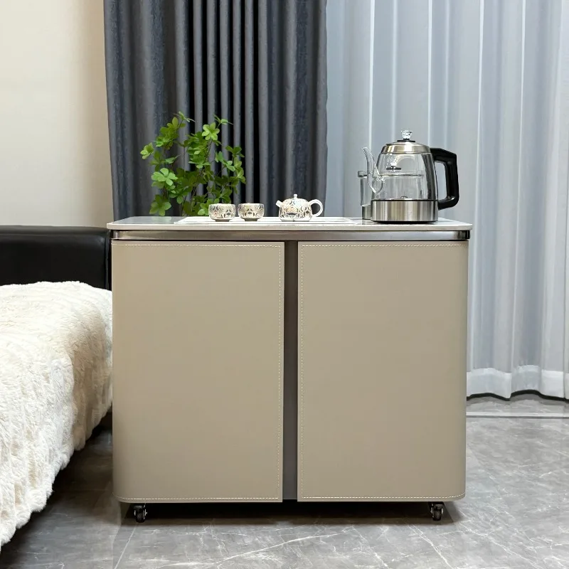 

Italian minimalist mobile tea cart modern minimalist light luxury