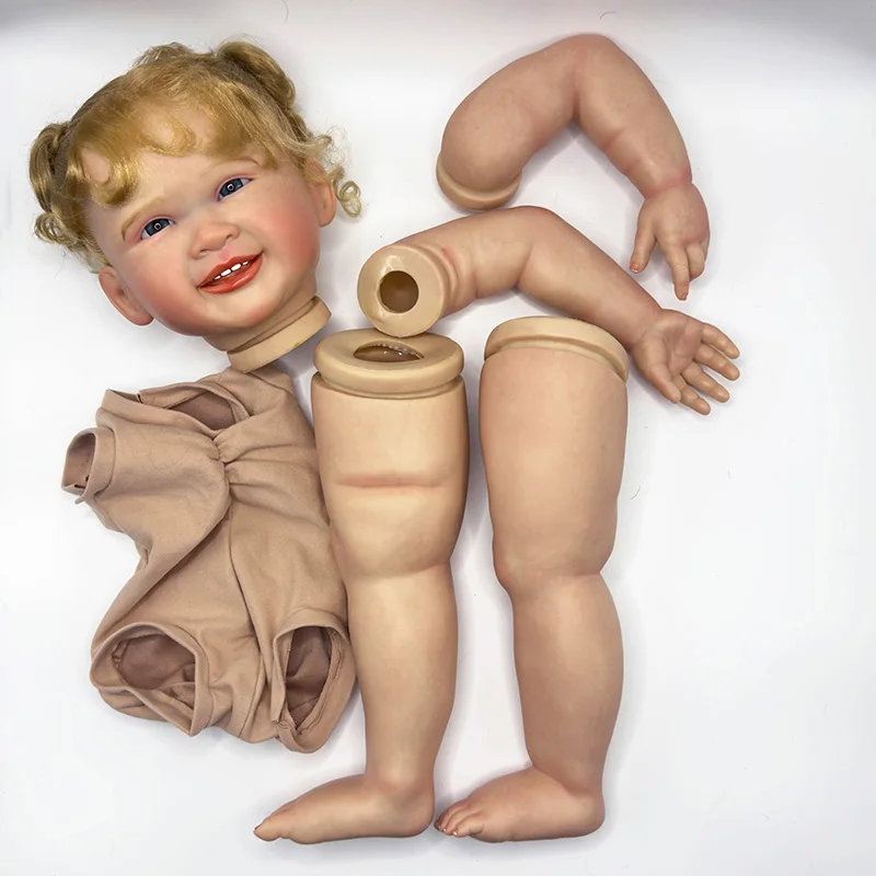 NPK 28''  6 Month Size Kits  Already Painted Renata Lifelike Skin Kit Doll Reborn ToddlerVery Lifelike Baby Doll DIY Toys
