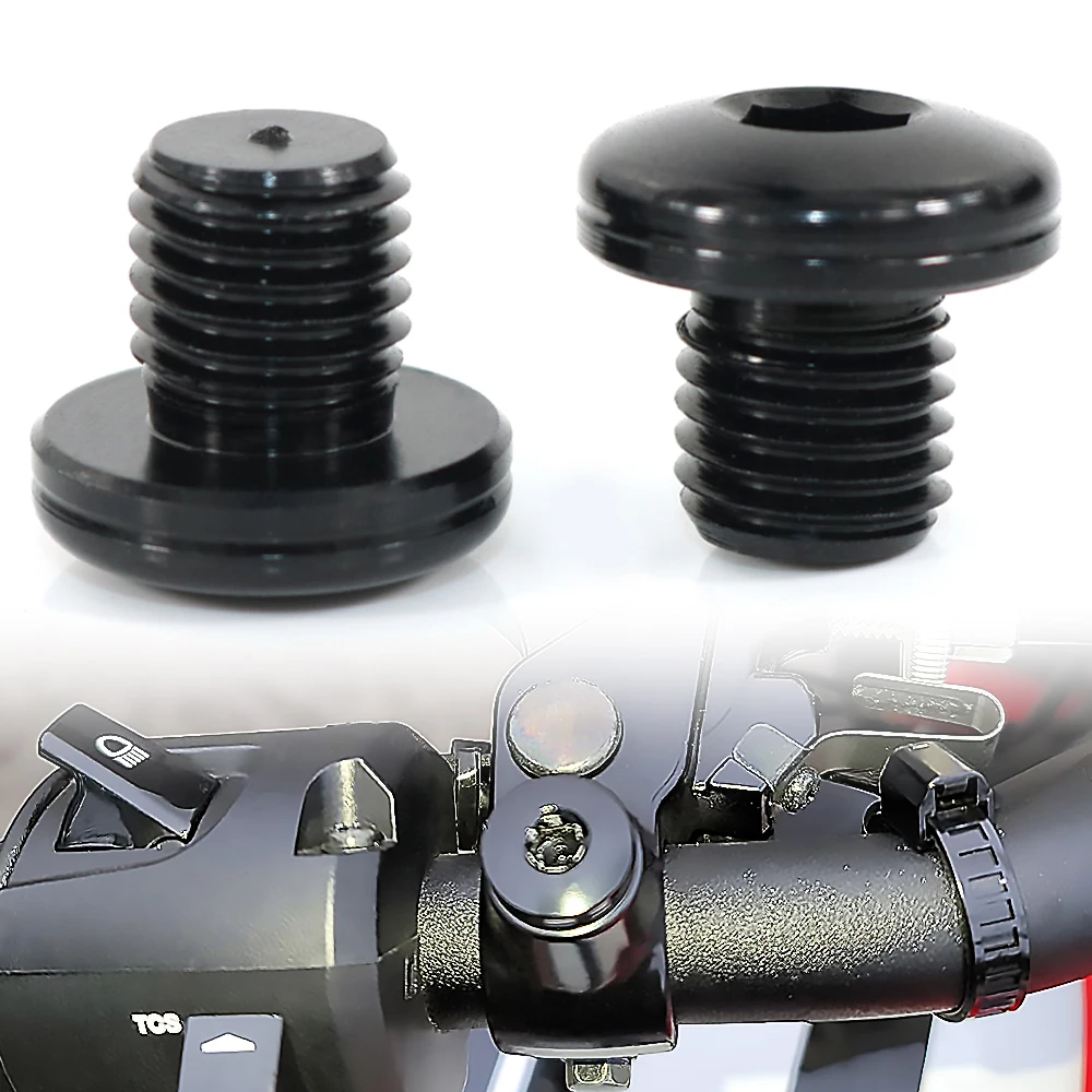 4 Stück M10*1,25 Spiegel-Lochstopfen Abdeckung Schraubenbolzen Universal für Yamaha Kawasaki Suzuki BMW Ducati Triumph Aprilia Husqvarna Honda