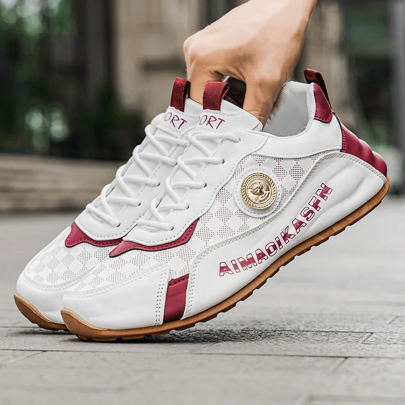 أحذية رياضية كاجوال خفيفة الوزن بنعال سميكة ومعالجات ناعمة - أحذية عصرية متعددة الاستخدامات وتعزز الارتفاع للرجال