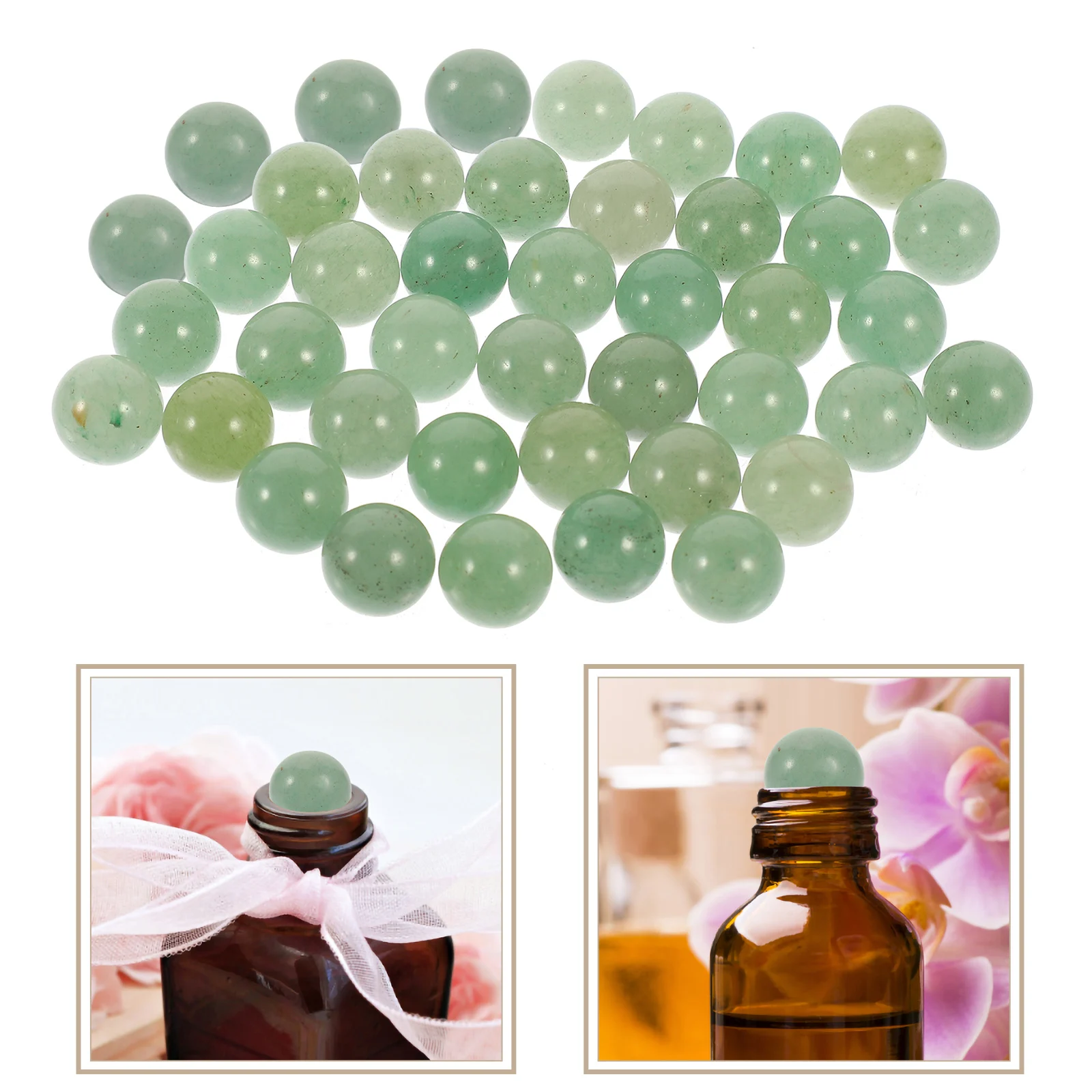 

50pcs Natural Crystal No Hole For Essential Oil Bottle Liquid Diy Jewelry Mini Undrilled Beads Brush Holder Vase Filler