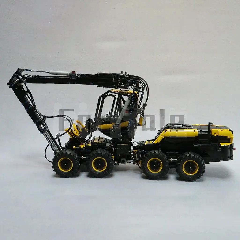 MOC-39417 Ponsse Scorpion King Harvester marki Marthart klocki do budowy Model łączone zabawka elektryczna Puzzle dla dzieci prezent