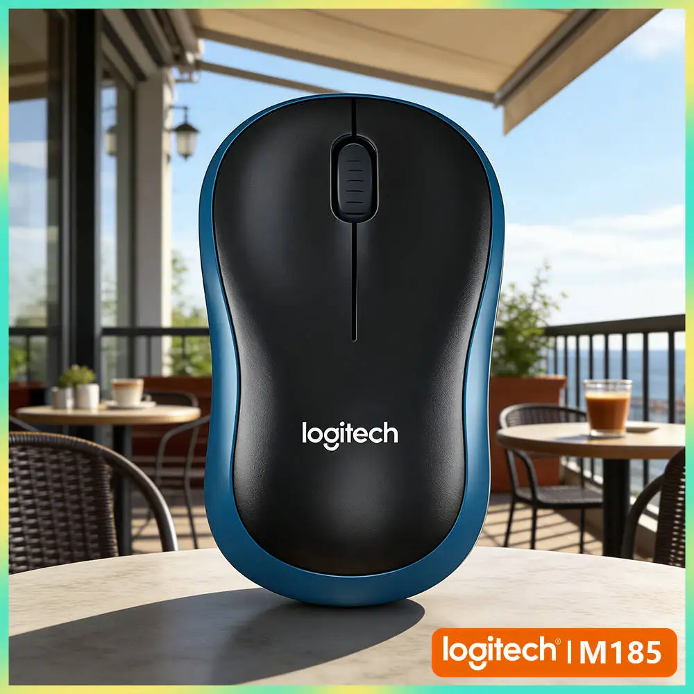 Logitech M185 Quick-Response Mouse 10m Range 3 Buttons Smooth Scroll 1 AA Battery Desktop Laptop Daily Work Accessory