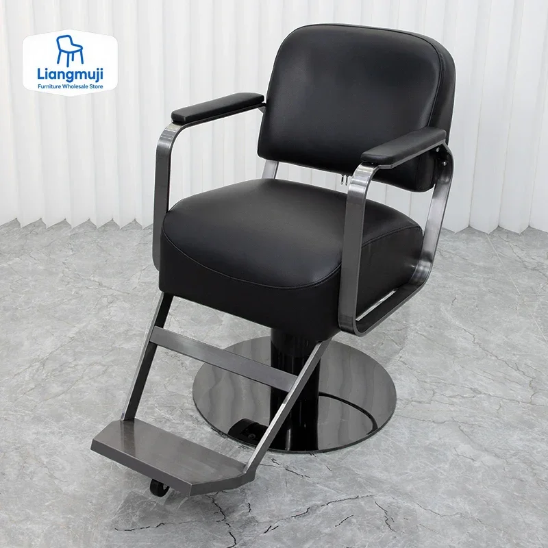 

Beauty Round Barber Chairs Professional Ergonomic Equipment Salon Chair Luxury Armchairs For Barbershop Salon Furniture