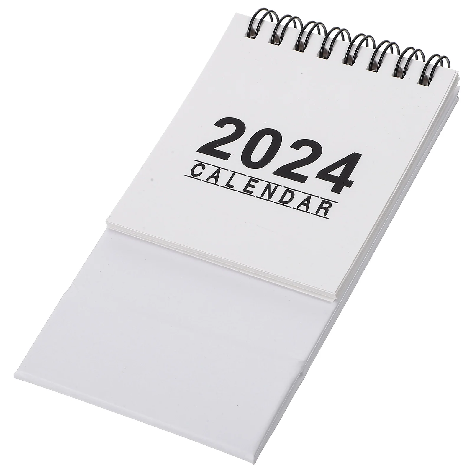 

Mini Small Table Calendar 2024 Black Daily Desk Decorative Paper Calendars Memo Space Foldable Storage Stable Office Use