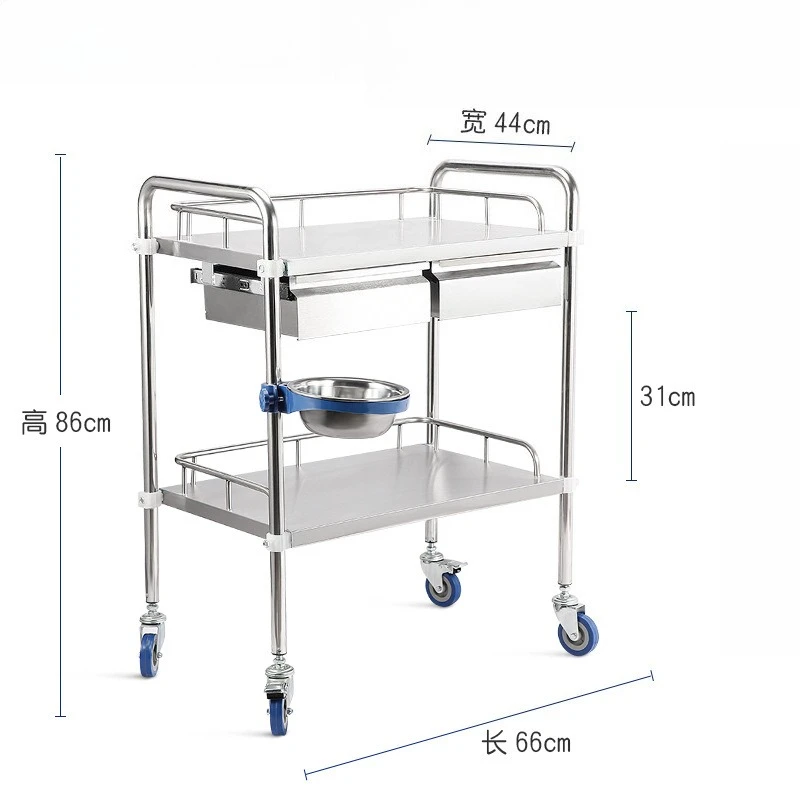 

Thickened StainlessSalon Trolley Steel Assembly Salon Trolley Workbench Movement Commercial Furniture Սրահ Տրոլեյբուս ZY40ZWJ