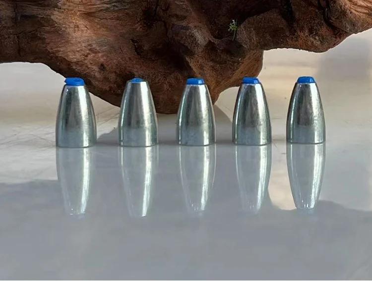 Angelgerät-Zubehör, Lead Down Sinker, hohe Härte, Kohlenstoffstahllegierung, Metall, Carolina Texas Rig Sinkers, glatter Kern – Detail 9
