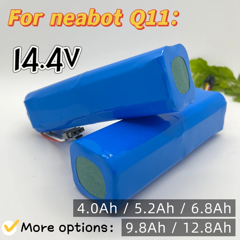 Bateria de íon de lítio de alta capacidade para Xiaomi, compatível com Lydsto R1, Viomi S9, Eve Plus, Neabot Q11, ROEMO SYB2 - Substituição OEM de longa duração