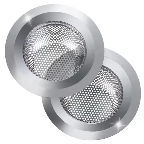 Premium Stainless Steel Sink Drain Strainer - Efficient Food Residue Collector, Anti-Clog Kitchen Sink Filter, Easy to Clean