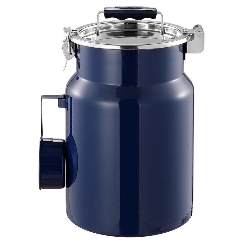 Colorful Stainless Steel Pet Jar Moisture & Insect Seal Cat Food Storage Container with Kitchen Accessory Spoon Metal Material