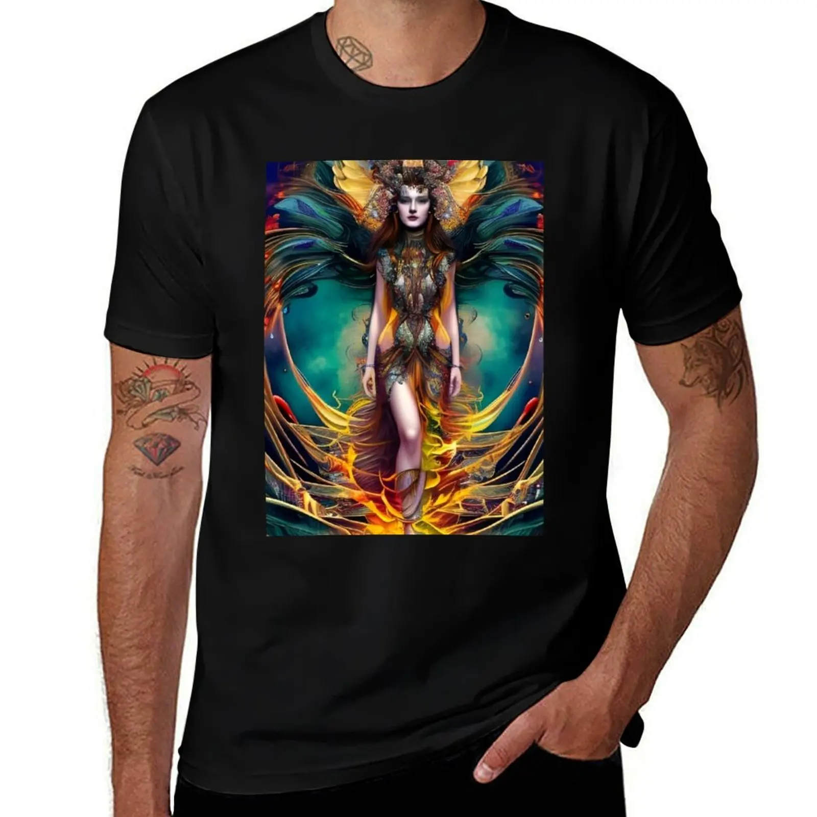 

goddess of the elements T-Shirt man t shirt cotton high quality t shirt man cotton T-Shirt