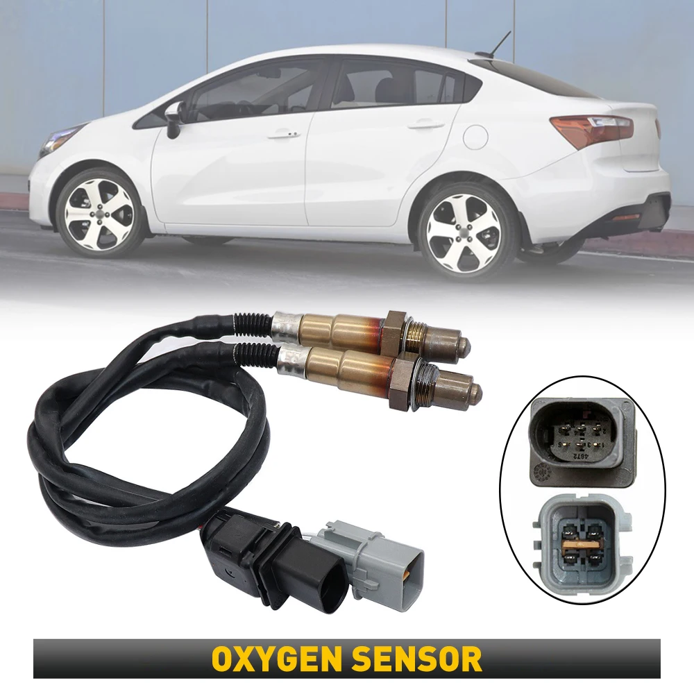 2Pcs Up and Downstream Oxygen Sensor For Kia Rio 2012-2014 Hyundai Accent Veloster 2012-14 Kia Soul 2012-2015 234-5055 234-4568