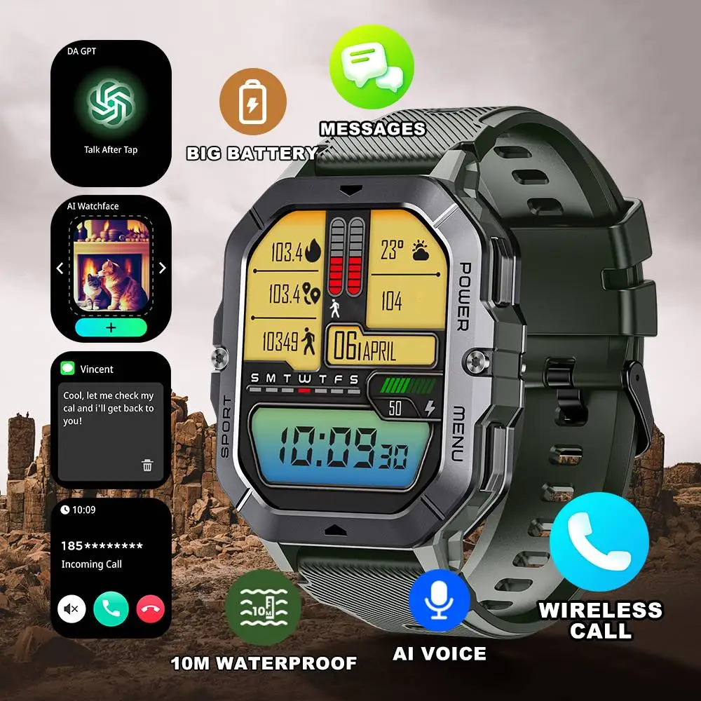 

Наручные часы Leadoy для мужчин и женщин, умные часы с посланием, фитнес-монитор, браслет, подарок на день рождения, электронные часы для Android IOS