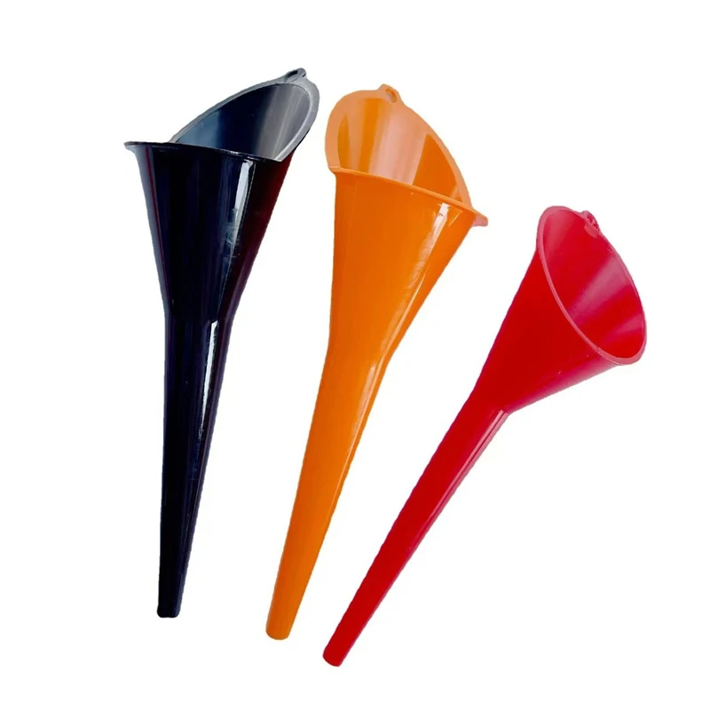 Embudo de gasolina de tallo largo para coche, herramientas de llenado de combustible, embudo de plástico antisalpicaduras para motocicleta, herramientas de repostaje, accesorios para automóvil