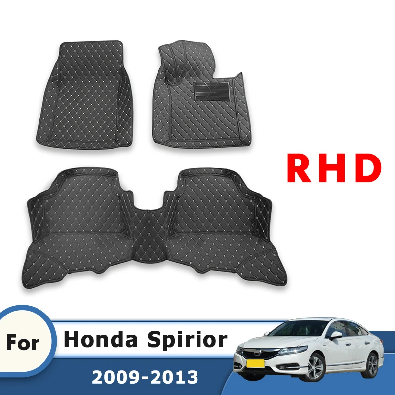 

Автомобильные коврики RHD на заказ для Honda Spirior 2013 2012 2011 2010 2009, кожаные автомобильные подушечки для ног, украшение для стайлинга автомобиля, чехол для ковра
