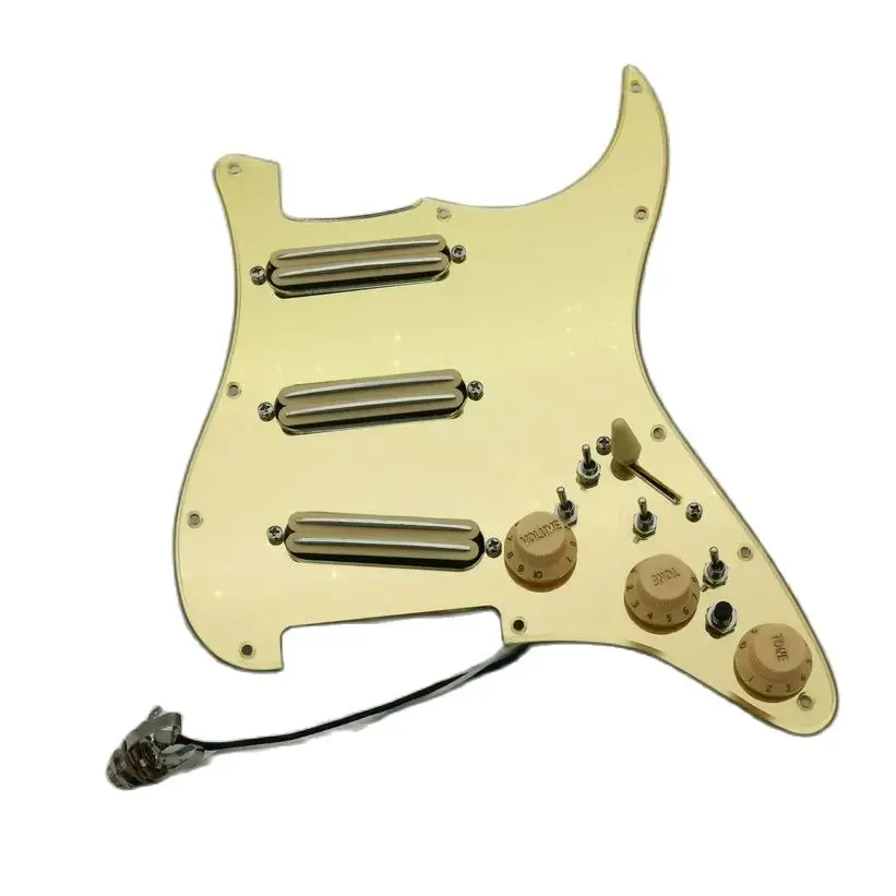 

Golden mirror Guitar Pickups fully loaded pickguard Humbucker Pickups Multifunctional push-pull single cut switch