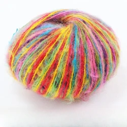 Mohair Yarn Knitting Yarn Flower Baby Horse sea sweater Baby Scarf Shawl Wiring Fine Wool Thread Crochet Hand Woven Crochet Yarn